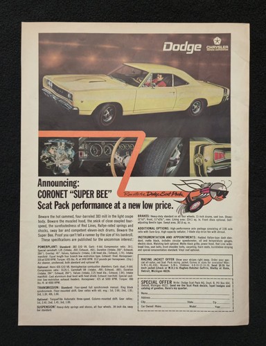 1968 dodge coronet super bee - coronet,