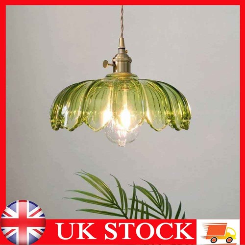 Vintage glass pendant light - vintage,