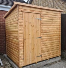 Pinelap Pent Garden Shed Fully