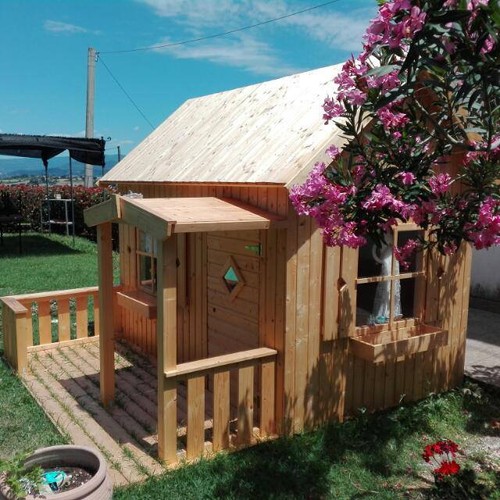 Wooden play house otto - wooden,