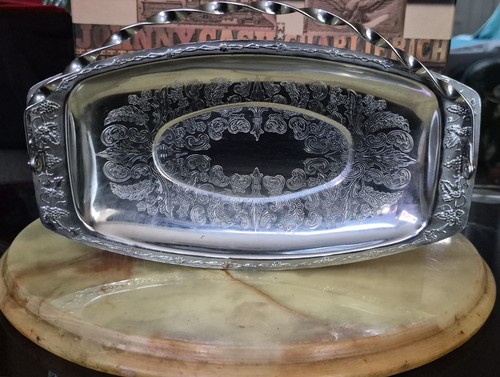 Silver plated serving - silver, tray