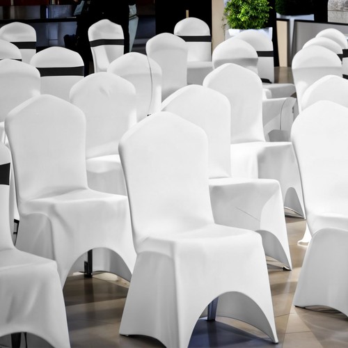 50x white spandex chair - 50x,