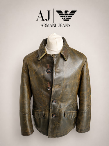 Armani jeans faux leather - armani,