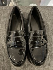 Ladies Zara Black Loafers Size