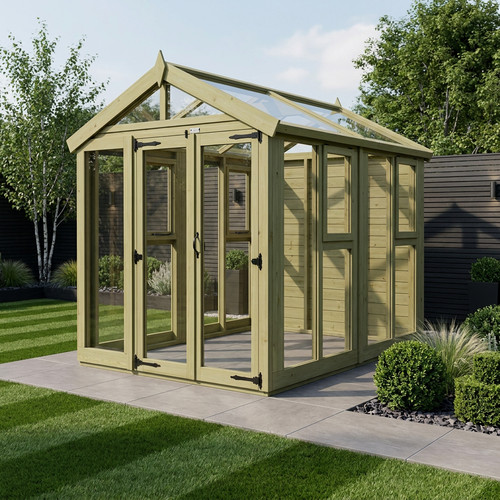 6x8 glass greenhouse uk - 6x8,