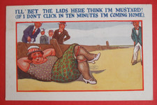 1927 Comic SEASIDE BEACH FAT