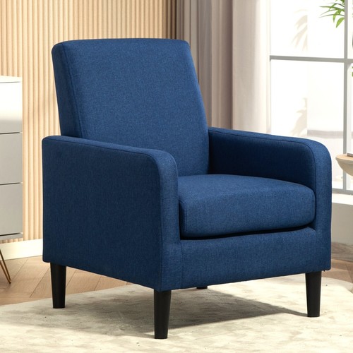Teal blue faux linen - blue,