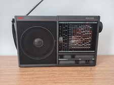 Vintage 80s Philips Compass D1835 World band radio AM/FM/LW/SW