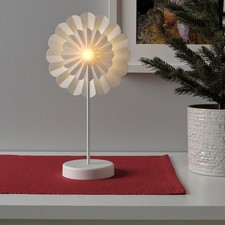 Ikea Strala LED  30cm Flower light White Battery powered NEW 705.028.28