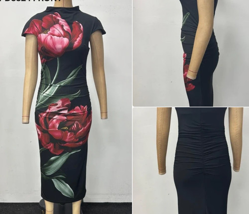 Lipsy floral midi dress - midi,