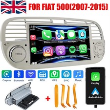 7" For Fiat 500 2007-2015 Apple Carplay Android 13 Car Stereo Radio GPS Nav WIFI