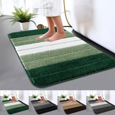 Non Slip Bath Mat Extra Large Bathroom Rug Water Absorbent Toilet Pedestal Mats