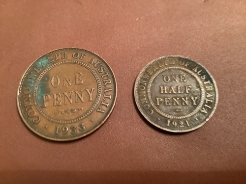 Australian penny and 2 - 1,