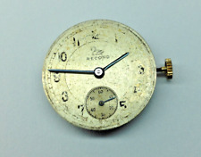 RECORD cal. 107 Mechanical Watch Movement, Dial & Hands - Restoration / Repair
