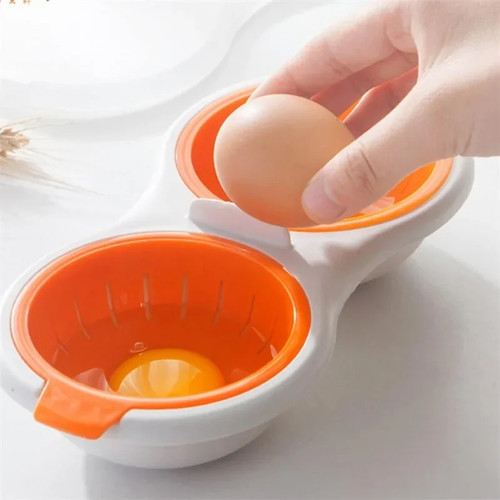 Microwave double egg poacher - double,
