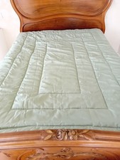 Dorma Green Quilted Bedspread Beaded Edge Detail 78" X 54"