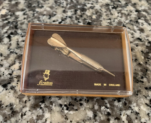 Stratton tie clip gold - tie, 2"