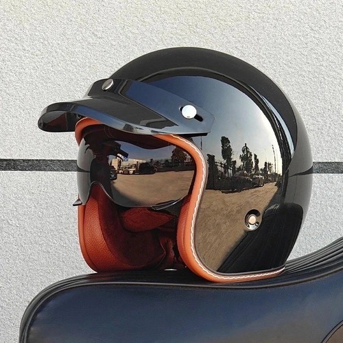 Dot retro open face half - face,