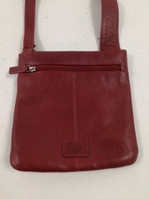 Radley London Red Leather Crossbody Bag with Dog Tag Charm