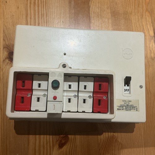 Wylex push plug amp type - in,