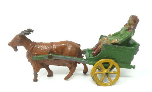 Charbens goat cart - cart, girl