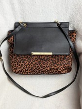 Leopard print black Lipsy handbag