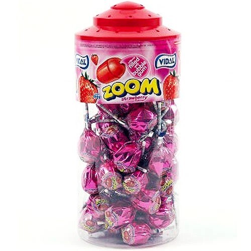 Vidal zoom strawberry lollies - zoom,