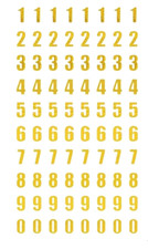 Gold and Silver Stickers Alphabet Number Letters Word Scrapbooking Cards Crafts