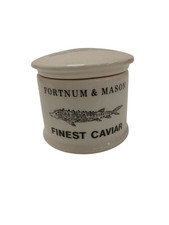 Vintage 1950s/1960s Fortnum & Mason Finest Caviar Jar With Lid Kitchenware 