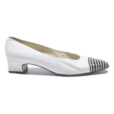 BALLY Womens White Black