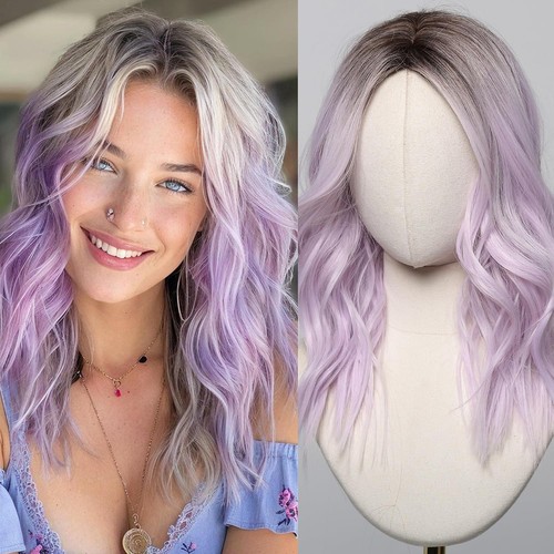 Testar purple wig - purple, medium