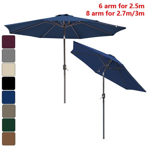 Round garden parasol - garden, sun