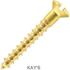 SOLID BRASS WOOD SCREWS RAISED