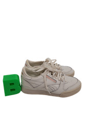 REEBOK Ladies UK Size 3 White Classic Everyday Lace Up Trainers Pre - Loved 