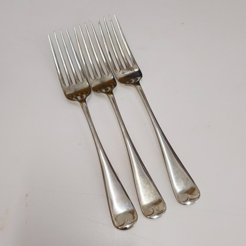 Pure silver forks 144g - 3x,