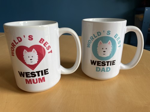 Pair westie mugs - pair,