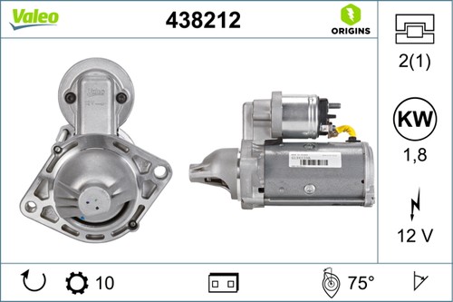 Valeo 438212 starter for - 438212,