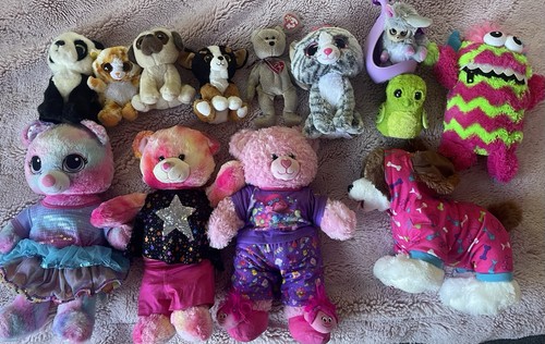 Soft toy lot build bears - lot, build-a-bears