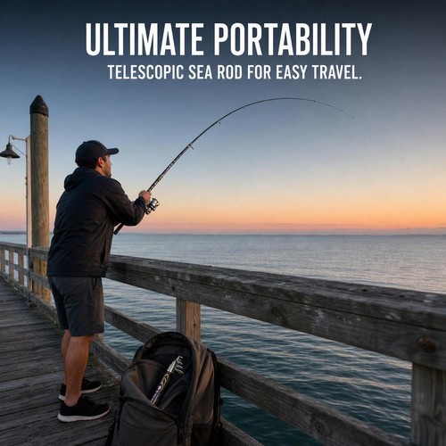 Rod telescopic sea - telescopic, fishing
