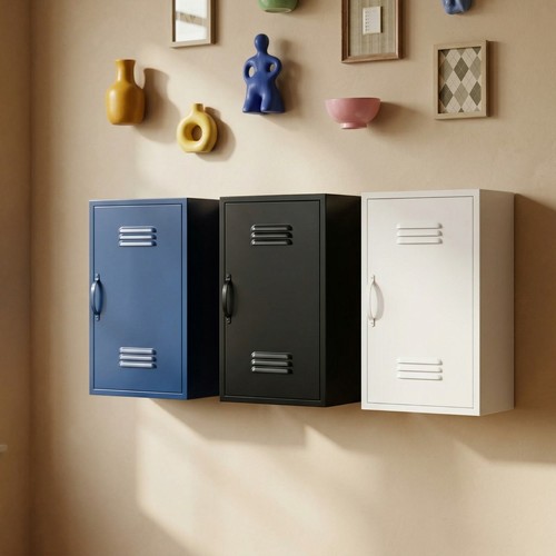 Industrial metal locker wall - metal,