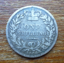 1880 Shilling .925 Silver Coin