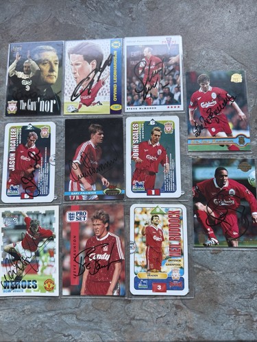 Liverpool signed trading cards - liverpool,
