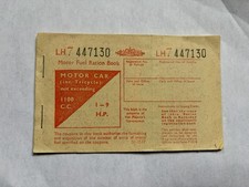Vintage Motor Fuel Ration Book