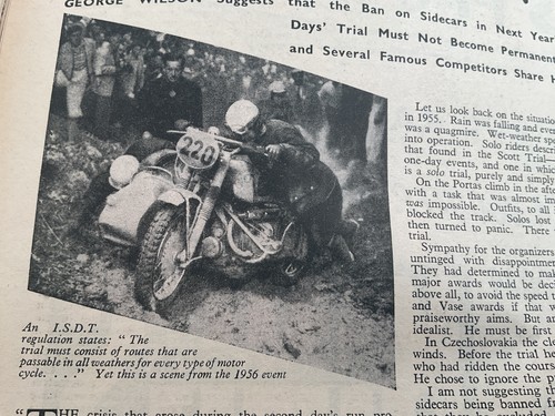 Isdt sidecar ban period - isdt,