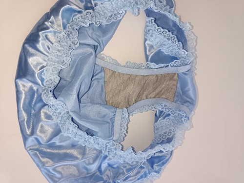 Baby blue satin - baby,