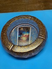 Gold Sparkle Glitter Ashtray