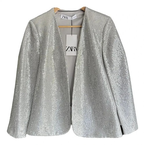Bnwt zara silver cape size - zara, xs