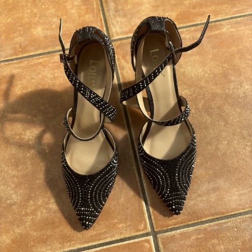 Ladies lotus size black - size, 6