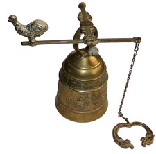 Vintage brass bell religous - bell,