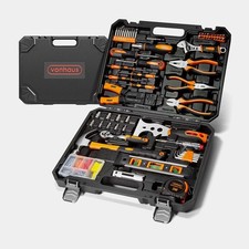 120 Piece Complete Home DIY Tool Kit | Hand Tool Set with Sockets & Case